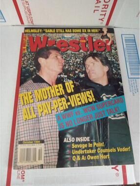 The Wrestler Magazine October 1998 McMahon & Bischoff Cb 52
